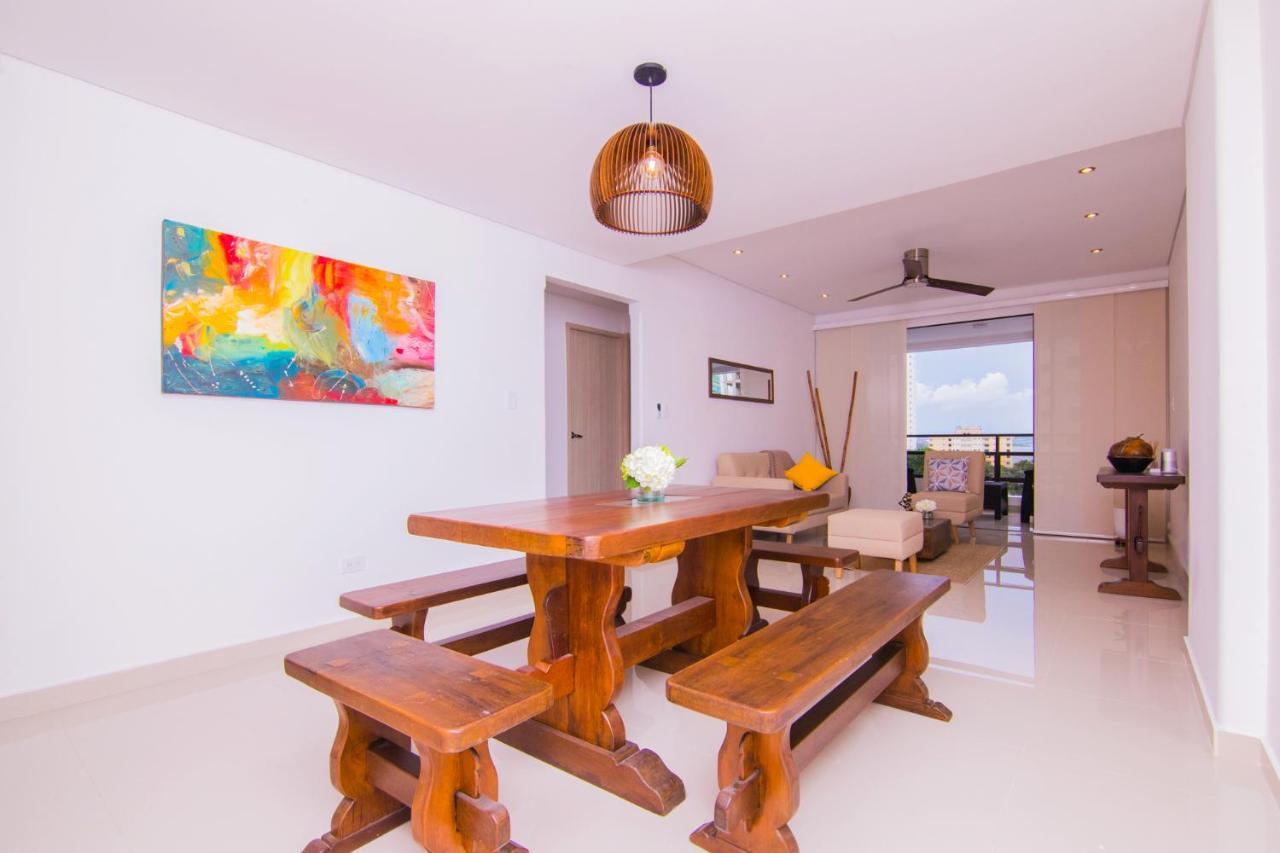 Apto Exclusivo En Bocagrande Frente Al Mar Cartagena Dış mekan fotoğraf